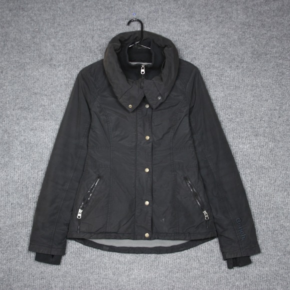 Bench Urbanwear Women Black Quilted Zip Up Jacket Size S Comfortable Streetwear - Picture 4 of 9